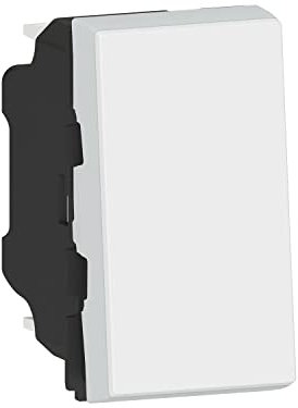 Legrand - Poussoir lumineux avec voyant Mosaic Easy-Led 6A 1 module - blanc