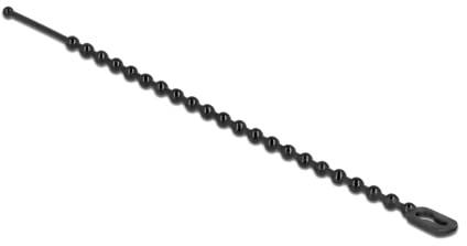 Delock Blitzbinder wiederverwendbar L 100 x B 2,4 mm schwarz 100 Stück