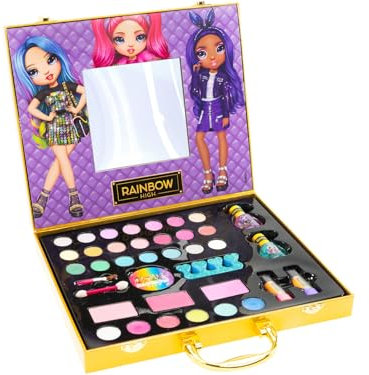 Rainbow HIGH CASE Make Up Schminkkoffer für Kinder mit Spiegel, Lidschatten, Nagellack, Lipgloss - Nice Group