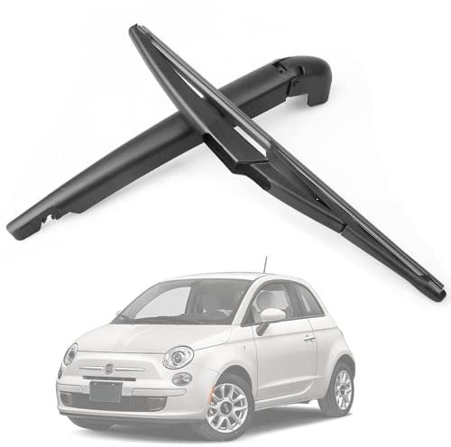 Wiper Arm Blade Rear Windshield Windscreen Wiper Arm & Blade Set Back Windscreen Wiper Assembly For 500 500L 500X 2007-2018
