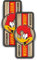 cut-it folientechnik & design 2X Woody Aufkleber 10x5cm Kult Sticker Road Runner Auto USA Hotrod V8 Tuning Oldschool Muscle Car Oldtimer Youngtimer Rally Garage Man Cave Motorrad Tankaufkleber