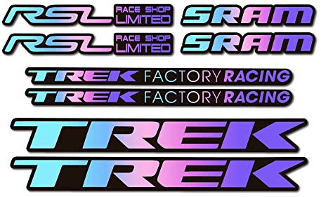 Adesivi compatibili con telaio bici Trek Factory Racing RSL Sram gradiente