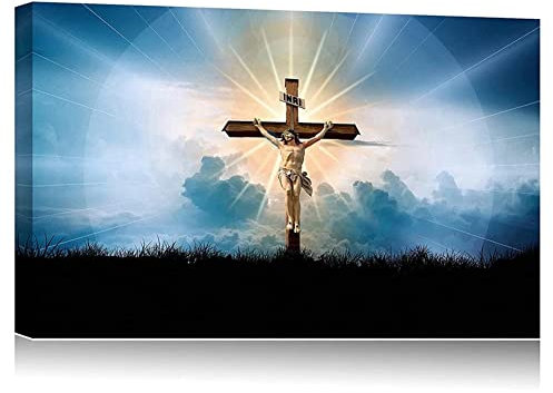 5D Diamant Malerei Kits für Erwachsene DIY Großer Jesus Kreuz Christentum 30x60cm Voller bohrer Stickerei Bilder Kunst,Malen nach Zahlen Kits,Diamant Gemälde Kits für Home Wall Decor