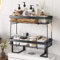 COVAODQ Over The Toilet Storage 2 Tier Bathroom Organizer Shelves Multifunctional over toilet bathroom organizer, No Drilling with Wall Mounting Space Saver