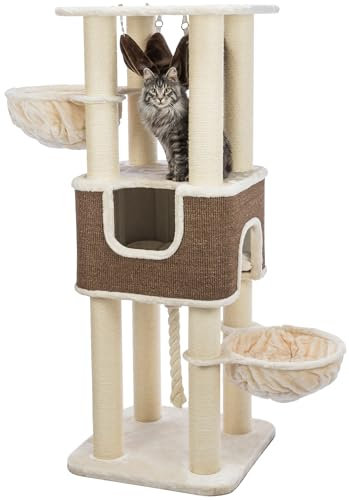 Kratzbaum XXL Humberto, 174 cm, Creme/Dunkelbraun