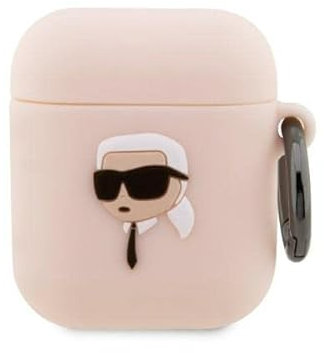 Karl Lagerfeld Silicone NFT Karl Head 3D hülle AirPods 1/2 gen, Rosa