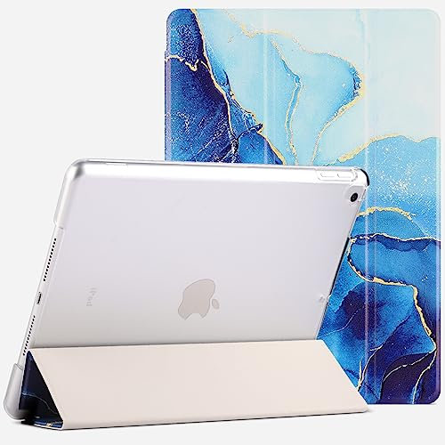 MOBISTAR Custodia per iPad 9.7 2018 iPad 6th Gen / 2017 iPad 5th Gen Custodia Smart Magnetic Stand Cover con funzione automatica Wake/Sleep iPad Air 2013 / iPad Air 2 2014 Case (blu marmo)