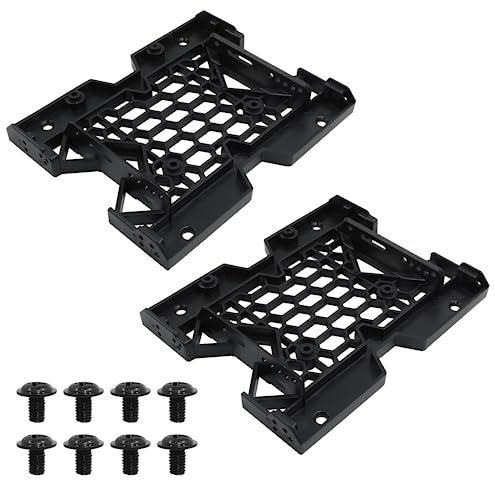 Litoexpe 2 Pack SSD HDD Holder 2.5 a 3.5 Hard Drive Staffa di montaggio, Bay Holder adattatore per PC