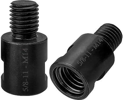 Bestgle 2Pcs M14 Male Thread to 5/8“-11 Female Thread Adapter Converter for Angle Grinder Polisher Diamond Core Bit Interface Converter