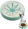 Navaris Gamelle Anti glouton Chien Chat - Bol en céramique Ø 20 cm pour Nourriture croquettes pâté Animal de Compagnie - Gamelle d'alimentation Lente Compatible Lave-Vaisselle