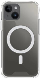 Max Power Digital Compatible con Magsafe para móvil Apple iPhone 14 Plus Funda Carcasa Silicona Transparente Resistente