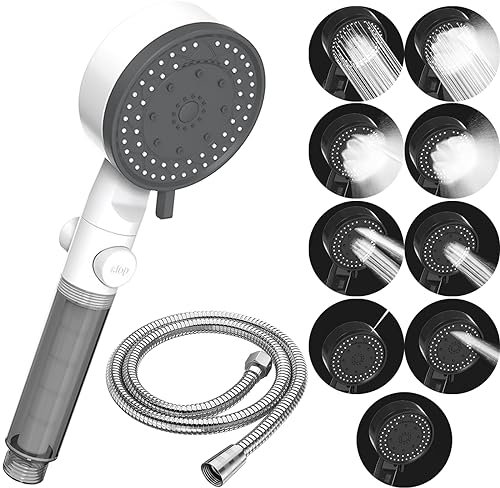 STOAT®alcachofa de ducha alcachofa ducha con manguera alcachofa de ducha con filtro alcachofa de ducha con manguera manguera ducha y alcachofa conjunto ducha ducha antical rociador de ducha