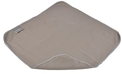 Homéa, Spezialtuch für Glasscheiben, Mikrofaser, 40 x 40 cm, Taupe