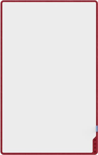 PLAYROOM Playboard Whiteboard - grau - 75 x 118 cm - rahmenlose, beschreibbare Magnetwand mit abgerundeten Ecken - leicht und mobil