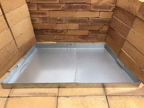 Hi Flame Fireplace Tray, Adjustable/Expandable Ash Pan with Handles for up to 30 Fire Grate 18-31.5 Wide, 13 Deep