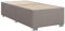 vidaXL Bettgestell, Bett mit Bettfüße Lattenrost, Polsterbett für Schlafzimmer, Einzelbett Bettrahmen, Modern, Taupe 90x200cm Stoff
