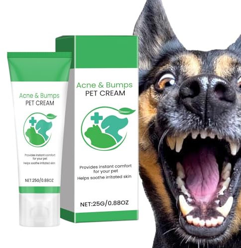Nbhuiakl Hundecreme für trockene Haut, 25 g, fördert das Nachwachsen der Haare, beruhigt die Hautcreme, Haustierpflege, Feuchtigkeitscreme, Heilbalsam, Hundelotion für Hunde, Katzen, Welpen, Kätzchen