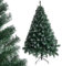 LEADZM 180/210/240cm Künstlicher Weihnachtsbaum, Tannenbaum künstlich mit Metallständer, Christbaum, PVC, für Zuhause, Büro, Geschäfte und Hotels (120cm, Grün&Weiß)