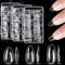 Unghie Finte Nail System Nail Form, 360 Pezzi, 3 Stili, 12 Misure Acrilico Tips Unghie, per Unghie Strumenti per Manicure, Ricostruzioni ManiNails e Tip Nail Art