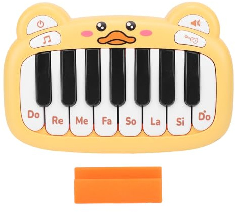 Oreilet Jouet de Piano bébé, Clavier de Clavier de Piano en Tout-Petit de la Taille d'un Musical pour bébé, Tout-Petit, Instrument de Musique pour Fille Anniversaire pour Débutants (Yellow)