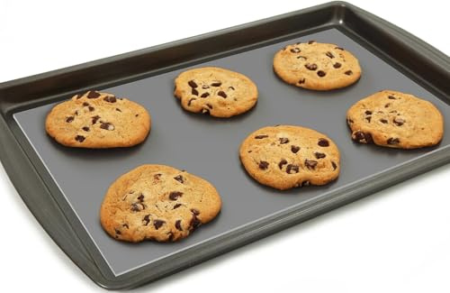 Kit 3pz tappetino da forno in silicone 43x32cm, tappetino universale per forno antiaderente in silicone alimentare atossico 100% Made in Italy, lavabile in lavastoviglie e utilizzabile in microonde