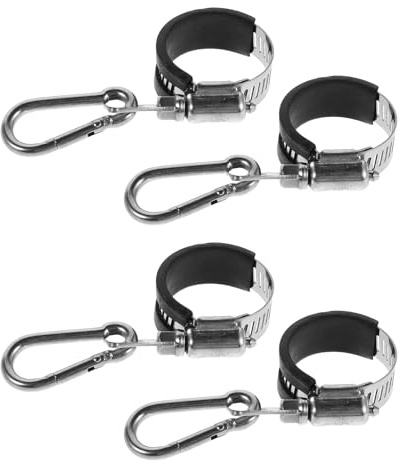 Supvox 4stücke Edelstahl Karabiner Für Fahnenmastzubehör Befestigungsmaterial Und Halterungsklemme Als Beschlag Für Outdoor-flaggenhalterung