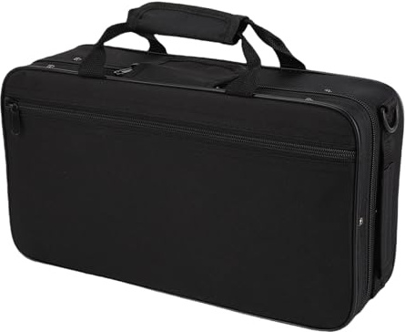 Clarinet Storage Bag Durable Tear-Proof Rainproof Oxford Cloth Case with Strap for Clarinet Players, Black