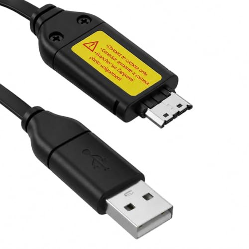 USB Charger Data Cable for Samsung Digital Camera ES10 ES55 ST10 PL20 | USB Charger Data Sync Suc Cable for ES57 ES60 ES63 ES65, ST30 ST45 ST50, PL10 PL50 PL51, WB210 WB550 and and More Charging