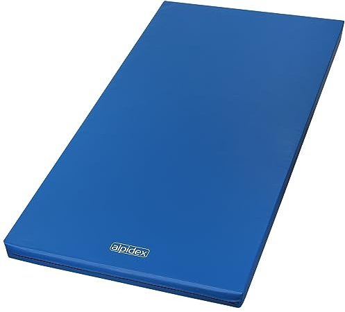 Alpidex Matte Turnmatte Sportmatte Gymnastikmatte 200 x 100 x 8 cm mit Antirutschboden RG 20 (sehr weich), Farbe:hellblau