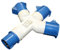 Camping 3 Way Mains Y Splitter Distribution Adaptor Camping Caravan Accessory