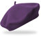 fiebig Baske aus 100% reiner Wolle | Barett in One Size & Woll Qualität | Wollbaske in vielen Farben (One Size, Lila)