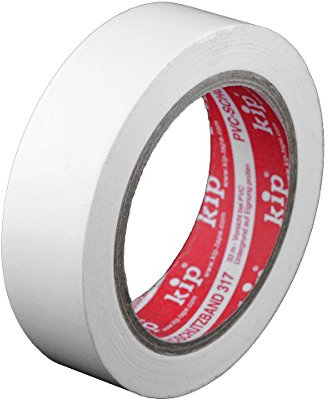 Kip 317 PVC-Schutzband glatt weiß 30mm x 33m