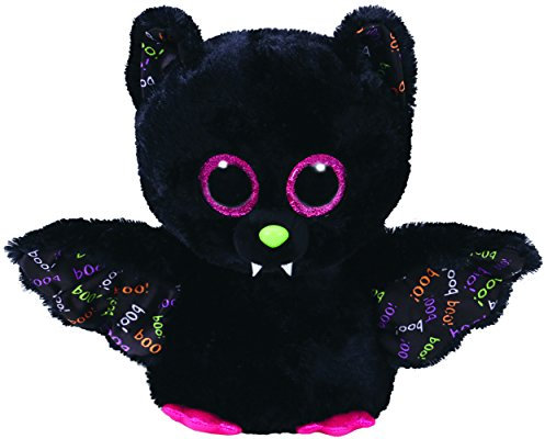 TY Bat 37153 Dart-Fledermaus, 24cm, mit Glitzeraugen, Beanie Boo's, Halloween Limitiert, Mehrfarbig