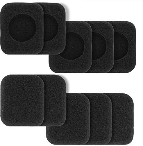 Geekria QuickFit Ersatz-Ohrpolster aus Schaumstoff, kompatibel mit Bang&Olufsen B&O FORM 2 Kopfhörer-Ohrpolster, Ersatzteile für Headset-Ohrpolster (5 Paar)
