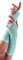 Ladies Fishnet Long & Short Finger less Gloves Fancy Dress Party Accessory (Light Blue, Long Fishnet Gloves)