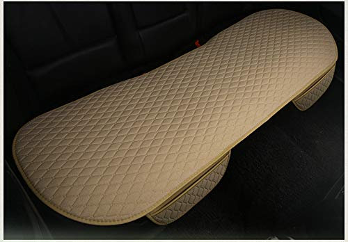 GLITZFAS Autositzauflage Universelle Sitzauflage Autositzbezüge Schonbezüge für die Vordersitze & Rückbank 1pcs/3pcs (Beige,Rücksitz)