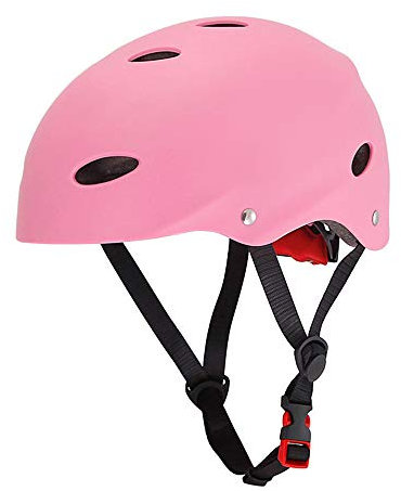Tenlacum Vent Hard ABS Safety Helmet & EVA Liner for Water Sports Kayak Drifting Wakeboard SUP Paddleboard Skate (Pink)