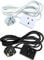 Netagon Single 1 Gang 13A Extension Lead Cable Electric UK Mains Plug Socket - Available in Black, White & Various Sizes (5 Metre, Black)