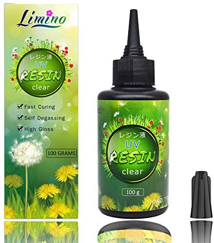 UV Harz - 100g Kristallklarer Kleber, Ultraviolett Härtendes Epoxidharz für die Schmuckherstellung, Handwerkliche Dekoration - Harter Transparenter Kleber Harz für Gießen und Beschichten, Harzformen