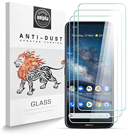 Zidwzidwei Stücke Schutzfolie für Nokia 8.3 5G, 9H-Härte Tempered Glass, Anti-Kratzer, Einfache Installation, Bruchsicher Displayschutzfolie für Nokia 8.3 5G [3 Stück]