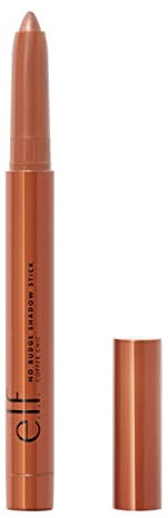 e.l.f. No Budge Shadow Stick, Langlebiger, wischfester Metallic-Lidschatten, Vegan & Tierversuchsfrei, Copper Chic