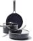 OXO Professional 5 Piece Cookware Pots and Pans Set, Hard Anodized Ceramic Nonstick PFAS-Free, Stainless Steel Handles, Induction Suitable, Diamond Reinforced Coating, Dishwasher and Oven Safe, Black