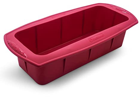 Backhaus FlexBake® Silikon Kastenform - Brotbackform XL - Premium Backform in Platin Silikon (31cm) - Rot