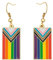 Progress Pride Flag Shape Ohrringe Gay & Lesbian LGBT Pride Geschenke Rainbow Schmuck