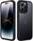 JETech Matte Case for iPhone 14 Pro Max 6.7-Inch, Shockproof Military Grade Drop Protection, Frosted Translucent Back Phone Cover, Anti-Fingerprint (Black)