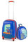 GOPLUS Kinderkoffer mit Rucksack, Kids Trolley, Kindergepäck mit Rollen, Reisekoffer mit Teleskopgriff, Hartschalenkoffer für Kinder, Kindertrolley Farbwahl (Dinosaurier, 12+18)
