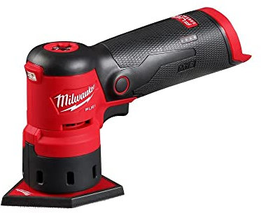 Milwaukee Levigatrice orbitale senza spazzole 2531-20 12V senza fili (solo utensile) rossa e nera