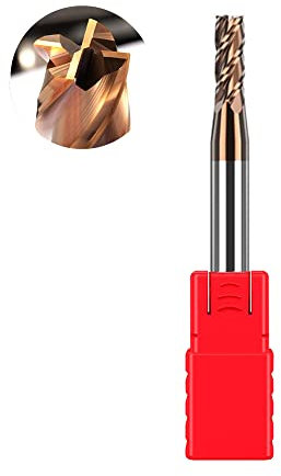 ASNOMY VHM Fräser Schaftfräser Hartmetal, AlTiN beschichtet 55 HRC 4 Schneiden, bohren, fräsen, schlichten, eintauchen, CNC, Wolframkarbid (3mm)