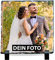 Eurofoto Schiefertafel mit Foto (20x20) - Schieferplatte personalisiert - Tafel aus Schiefer mit eigenem Bild
