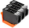 ESMONLINE 3 er Set Multipack kompatible Druckerpatronen (Fotoschwarz) als Ersatz für Epson 202 XL (T02G140) für Expression Premium XP-6105 XP-6100 XP-6005 6000